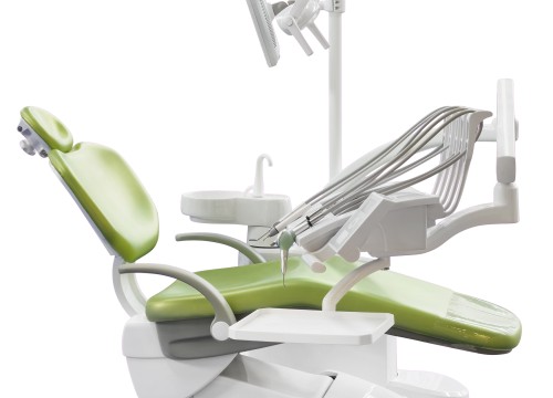 Dental Chair Isolated with Clipping Path