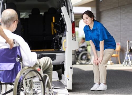 介護,訪問看護,車,運転手